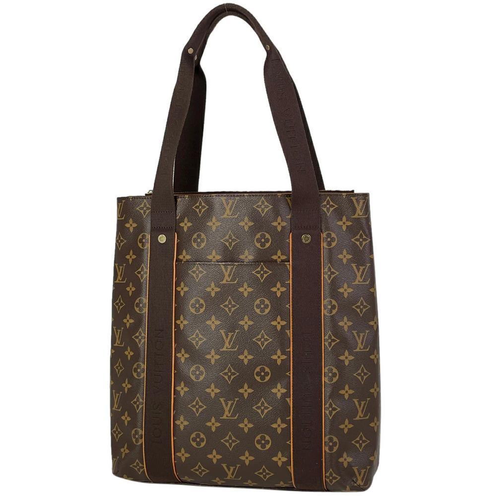 Louis Vuitton Cabas Bobour Shoulder Bag Tote Monogram Brown